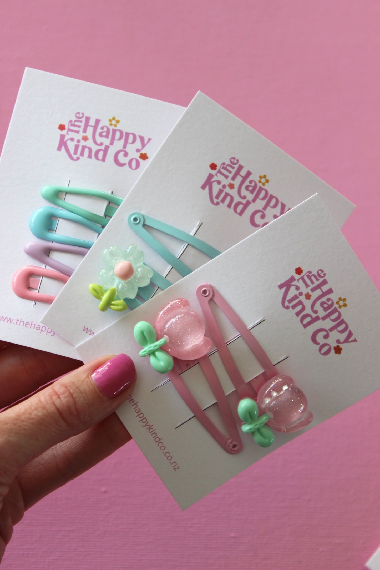 Pastel Tulip Clips Sweet Pink