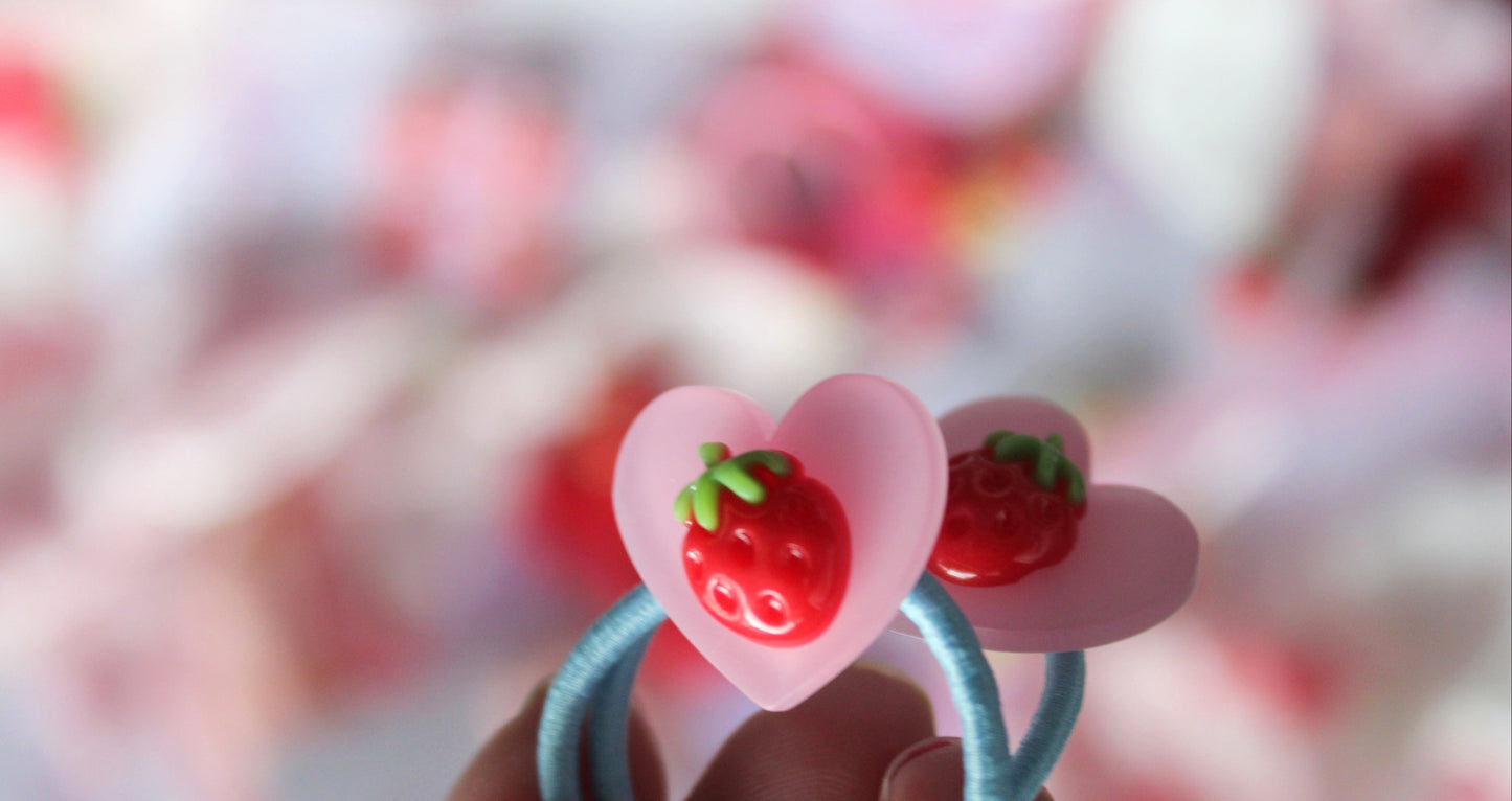 Berry Sweet Bobble Hair Ties - Blue