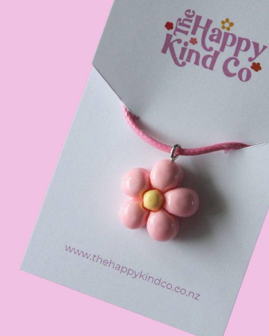 Pastel Bloom Candy Cord Necklace