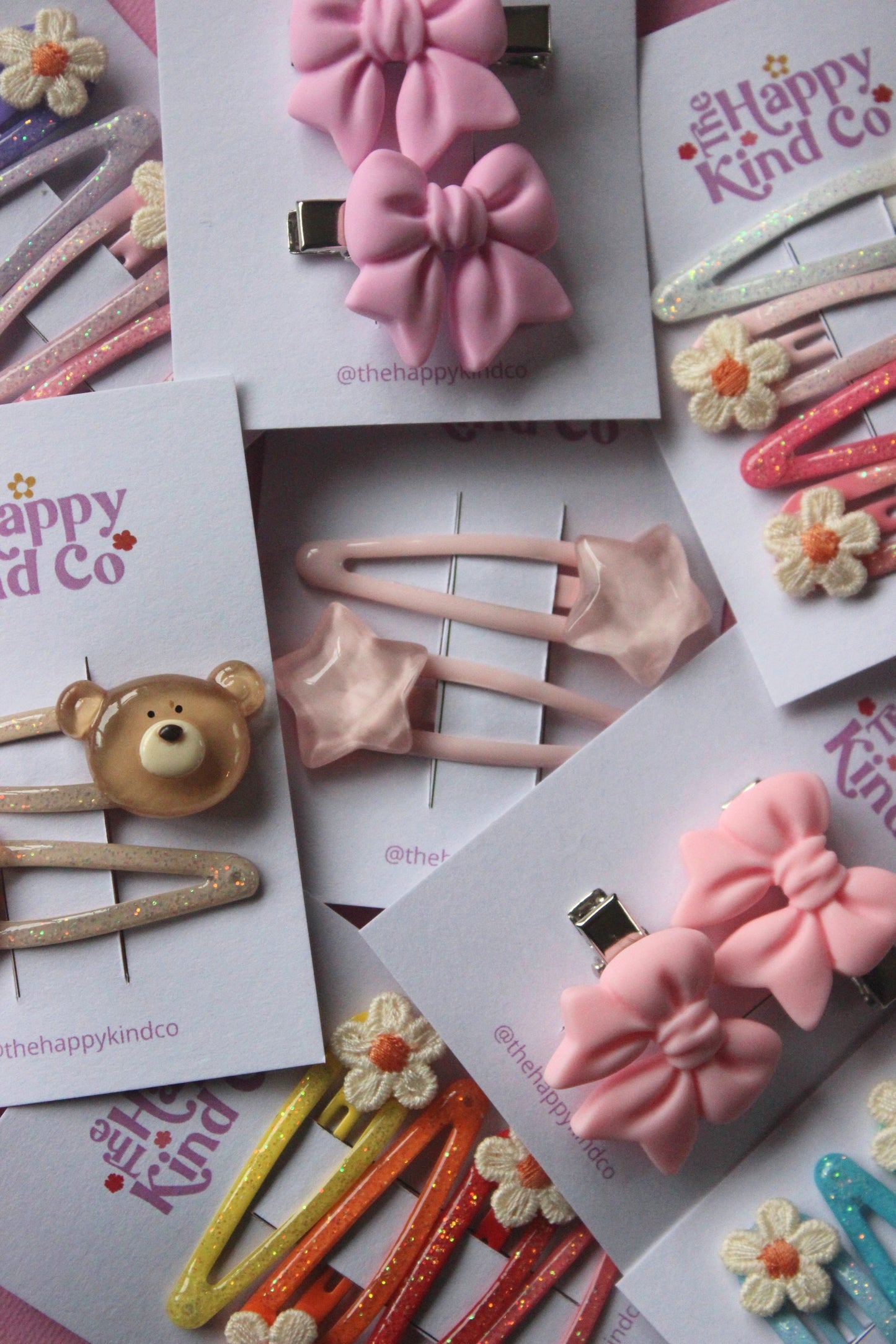 Pink Pastel Star Clips