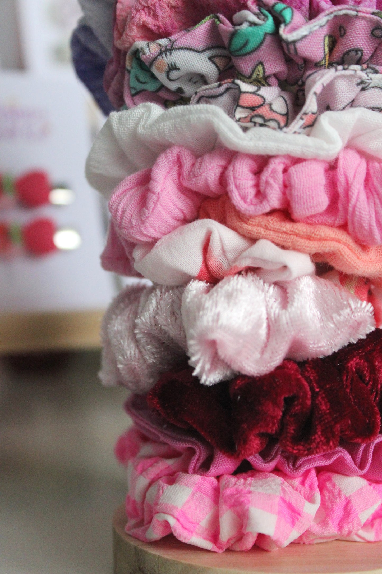 Crimson Velvet Toddler Scrunchie