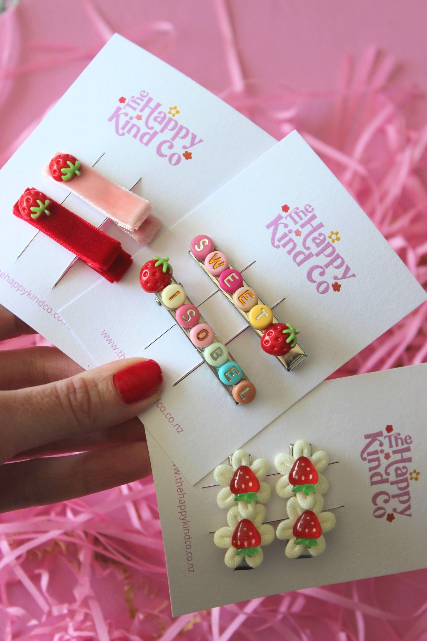 Strawberry Name Clips