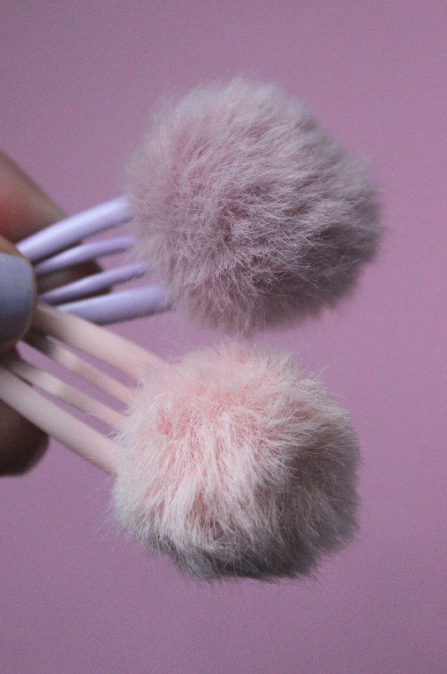 Baby Pink Fluff Clips