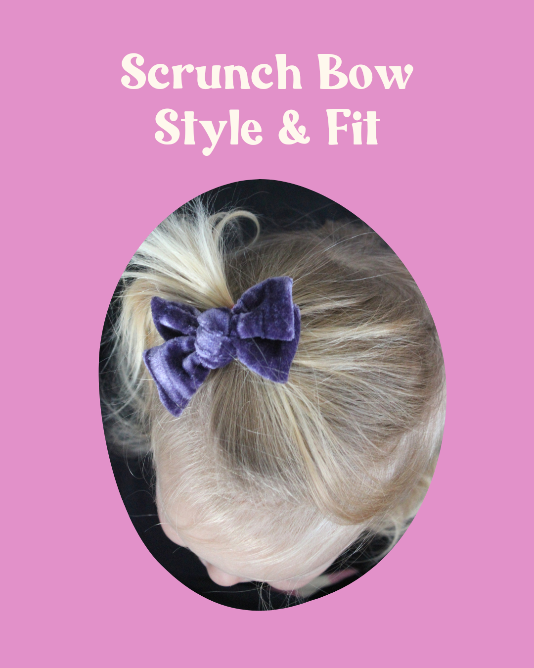 Deluxe Plum Crinkle Velvet Scrunch Bow