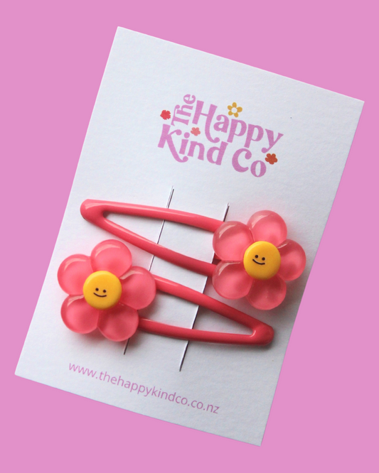 Happy Kind Flower Clips