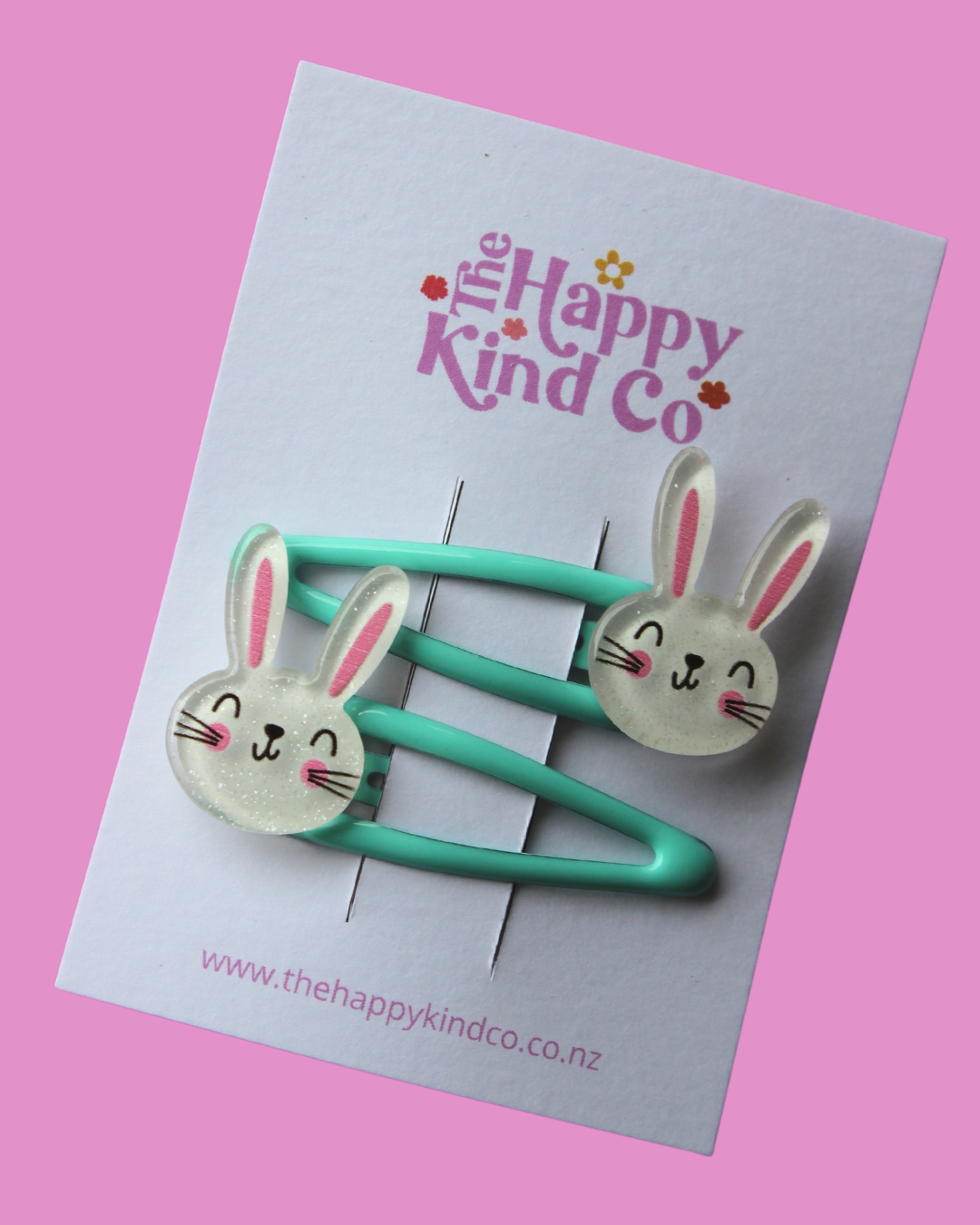 Bunny Lovin Clips 2 Pack Aqua