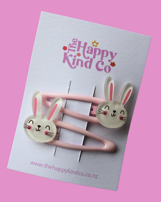 Baby Pink Bunny Lovin Clips