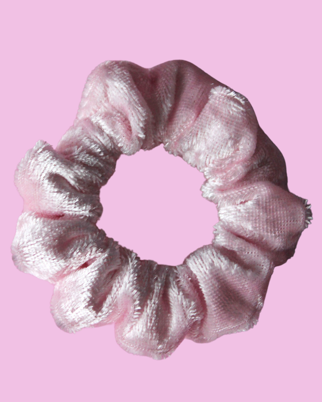 Marshmallow Fluff Velvet Toddler Scrunchie