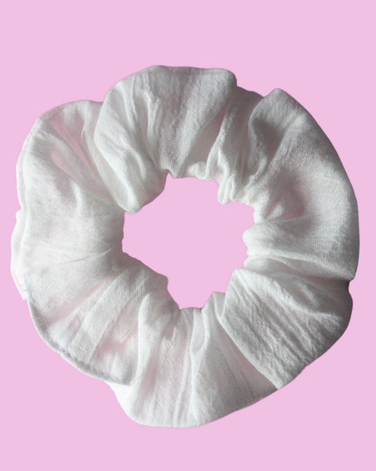 Milk Crepe Scrunchie