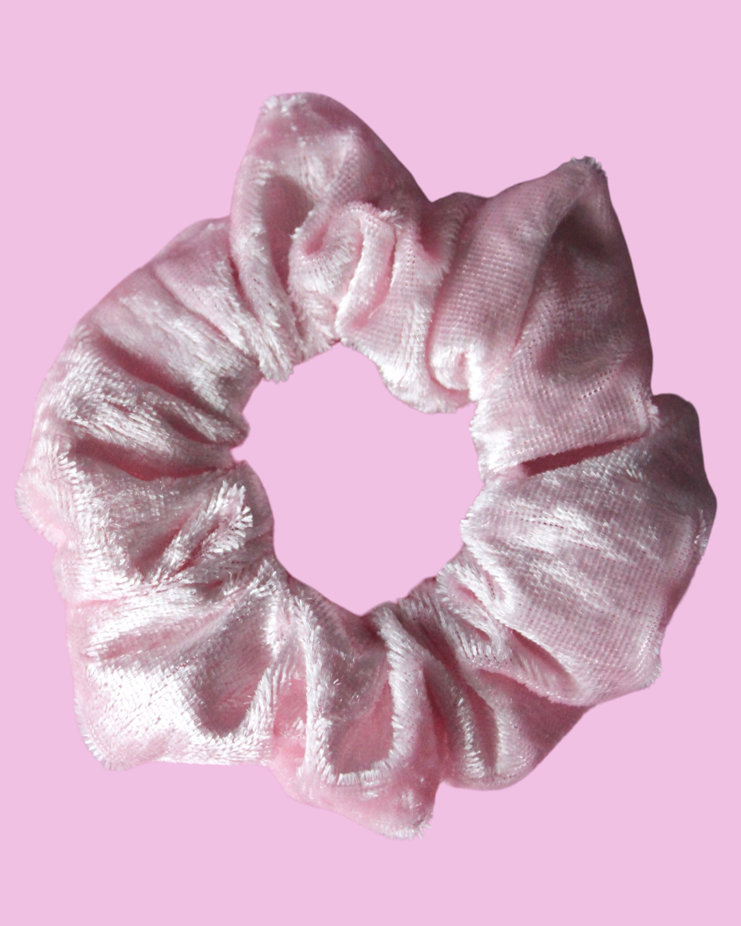 Marshmallow Fluff Velvet Scrunchie