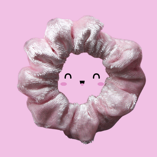 Marshmallow Fluff Velvet Toddler Scrunchie