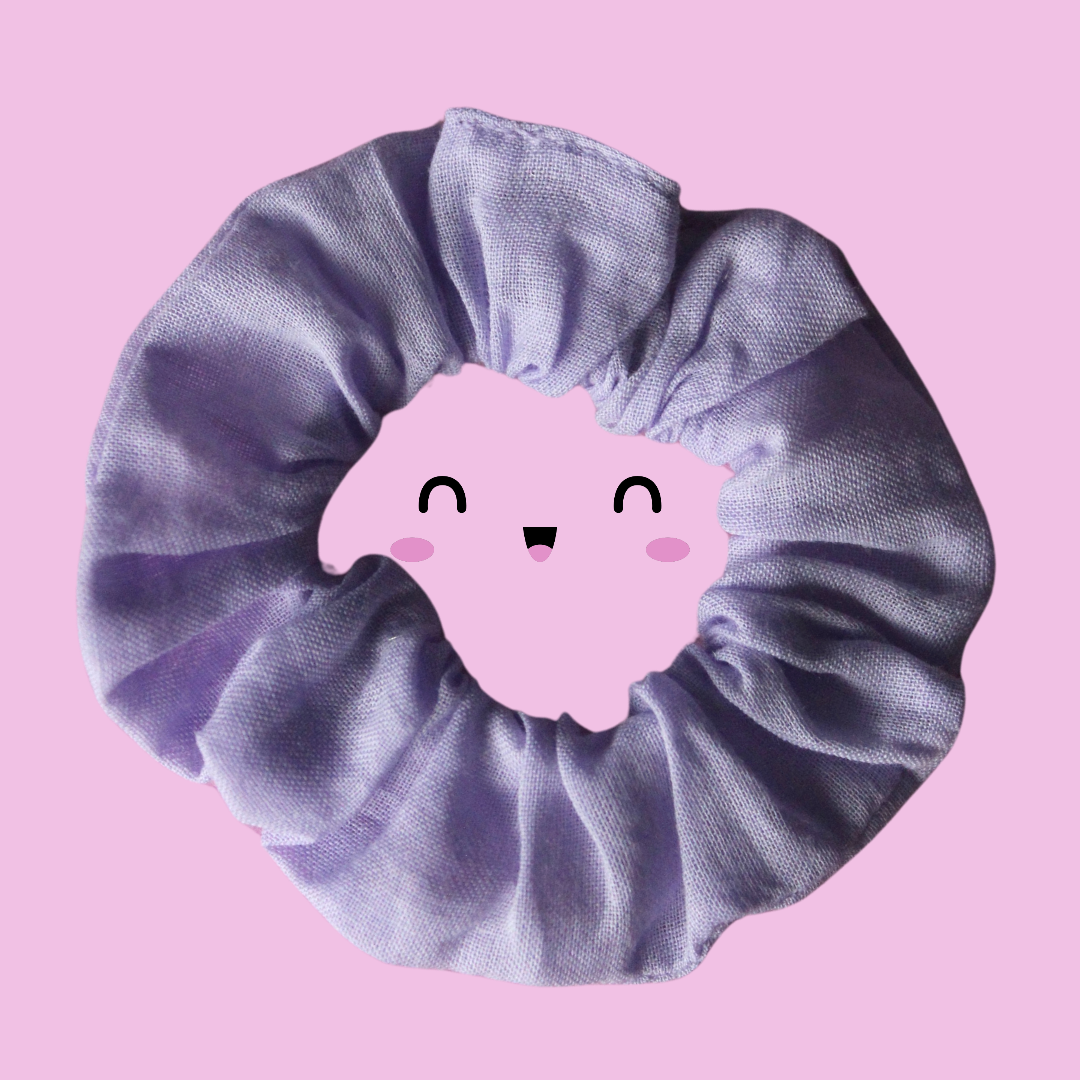 Creamy Lavender Toddler Scrunchie