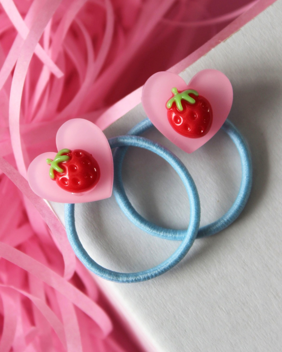 Berry Sweet Bobble Hair Ties - Blue