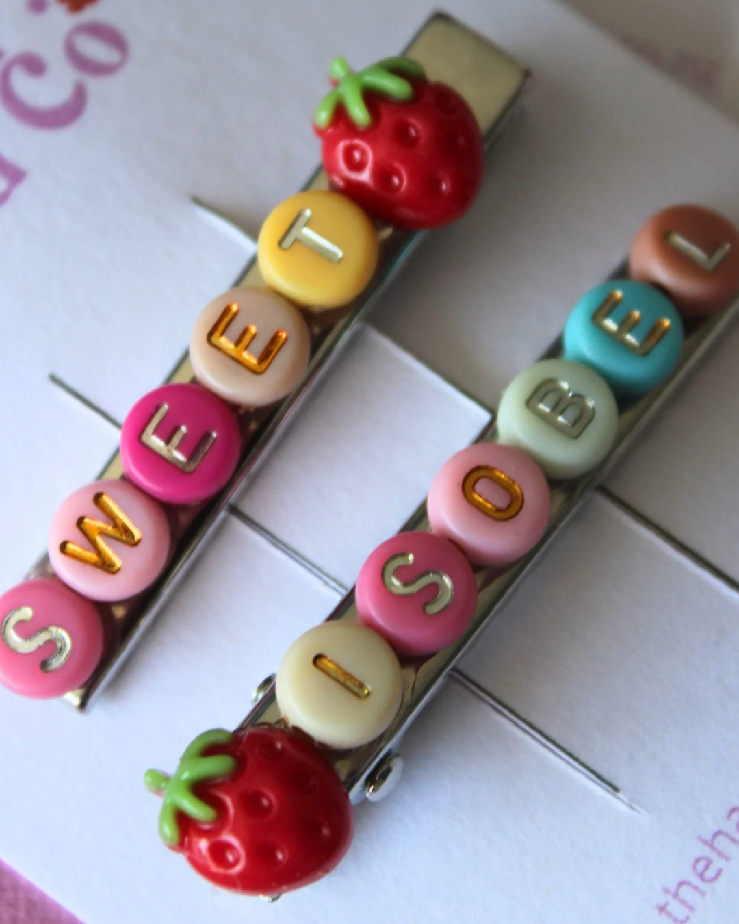 Strawberry Name Clips