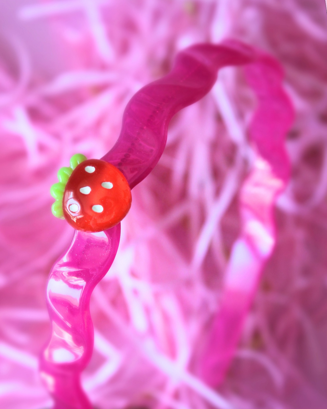 Jelly Wave Berry Headband - Hot Pink