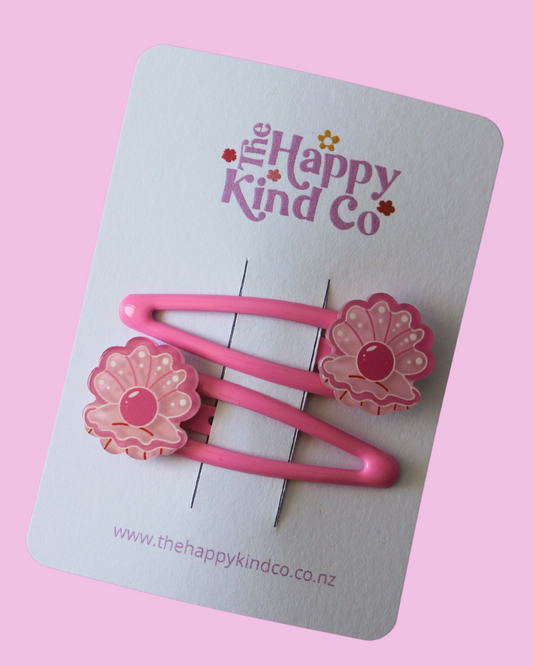 Glam Clam Clips 2 Pack Pink