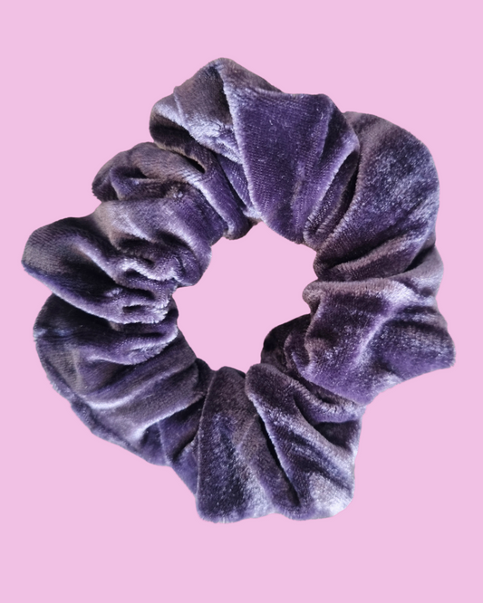 Deluxe Plum Velvet Scrunchie