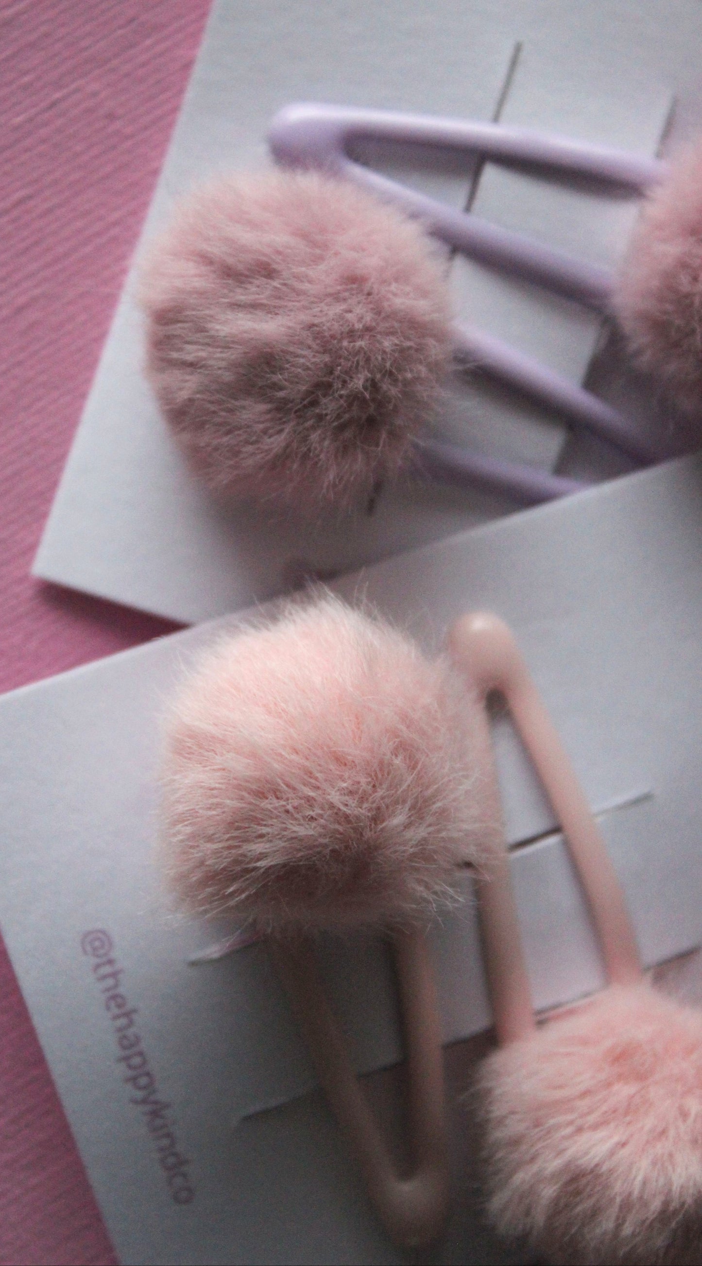 Baby Pink Fluff Clips