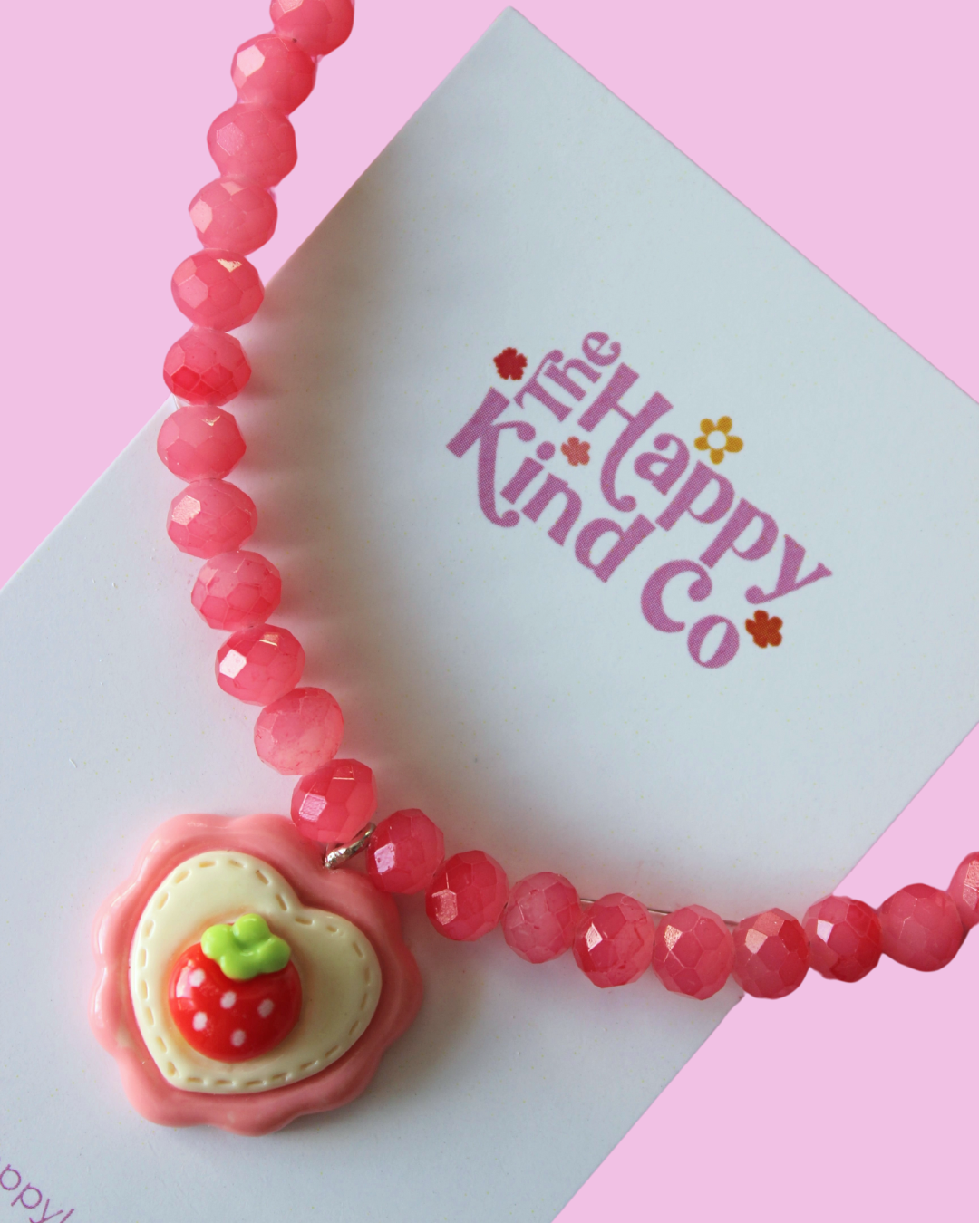 Shimmering Berry Shortcake Necklace