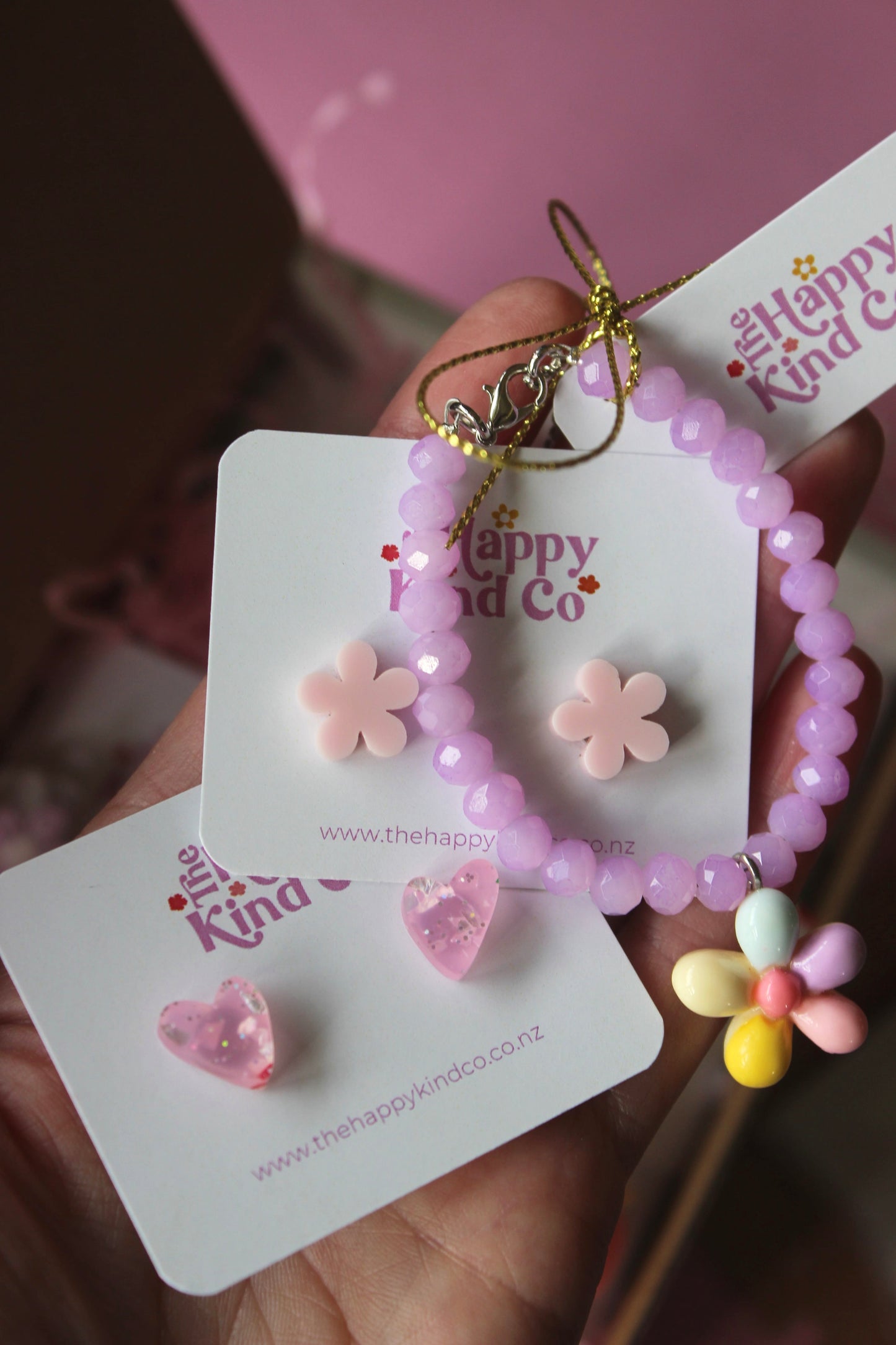 Confetti Candy Heart Earrings