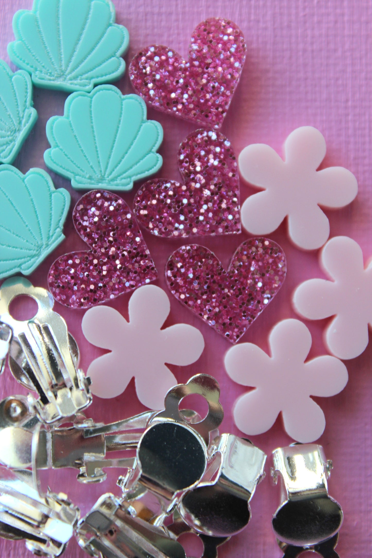 Flower Power Clip On Earrings