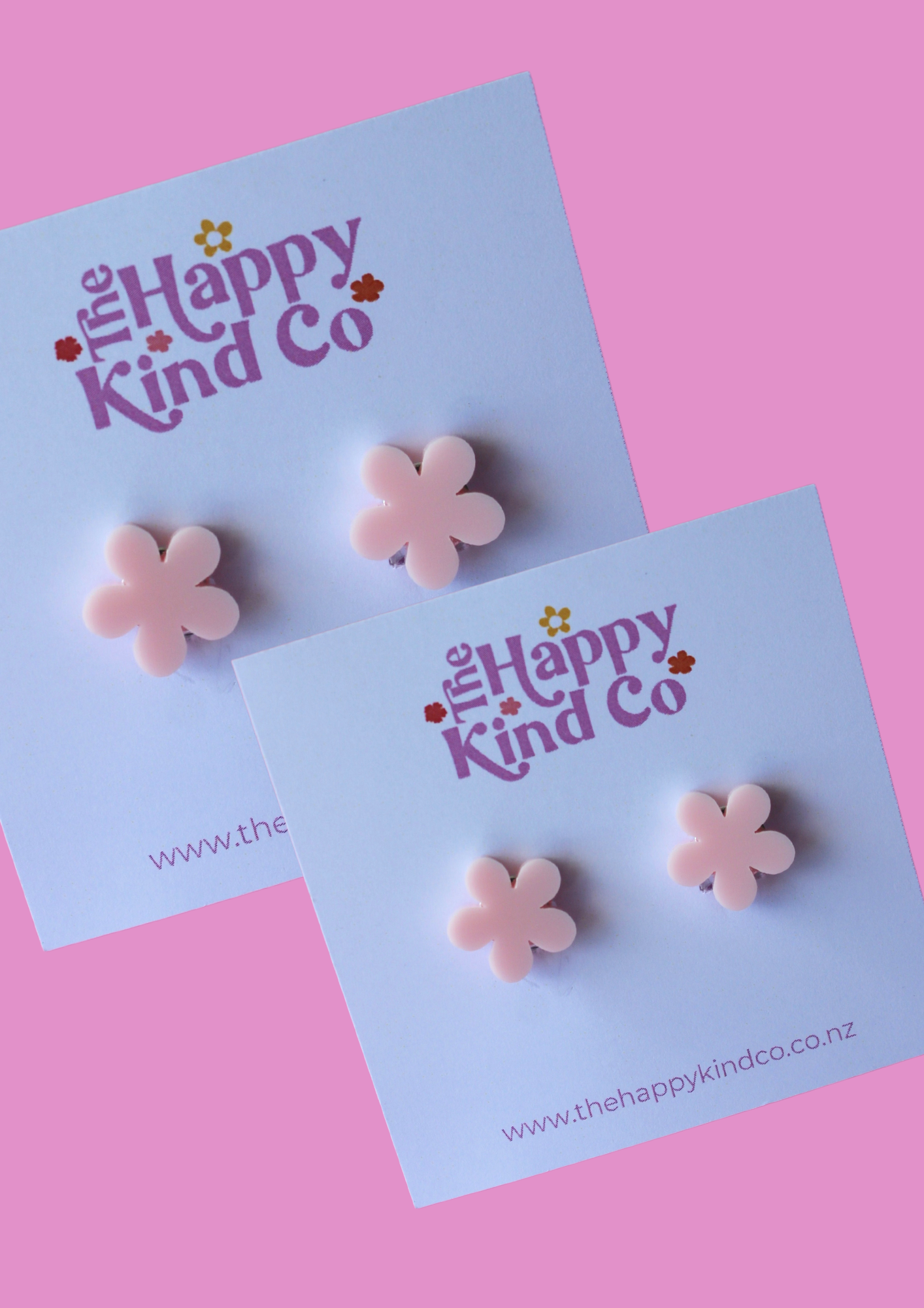 Flower Power Clip On Earrings