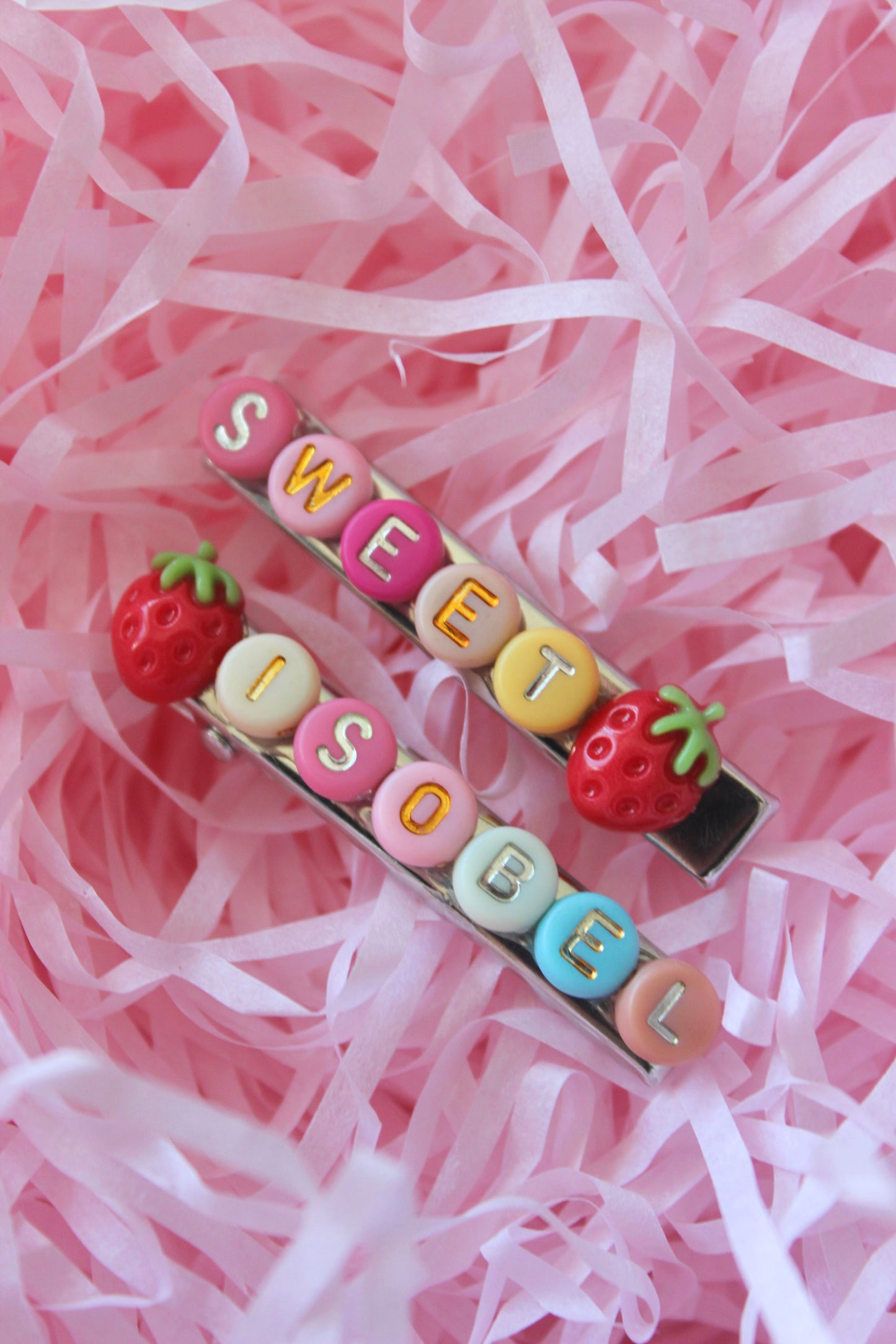 Strawberry Name Clips