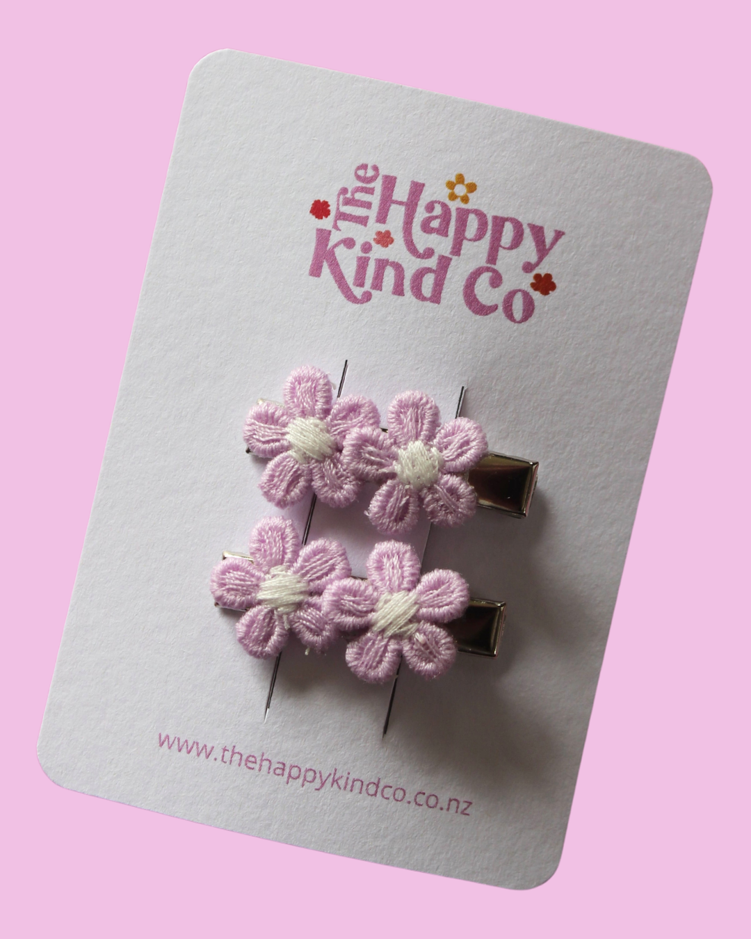 Lilac Dainty Daisy Clips