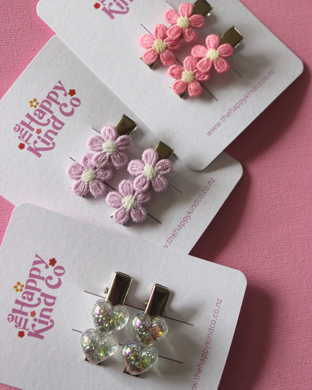 Lilac Dainty Daisy Clips