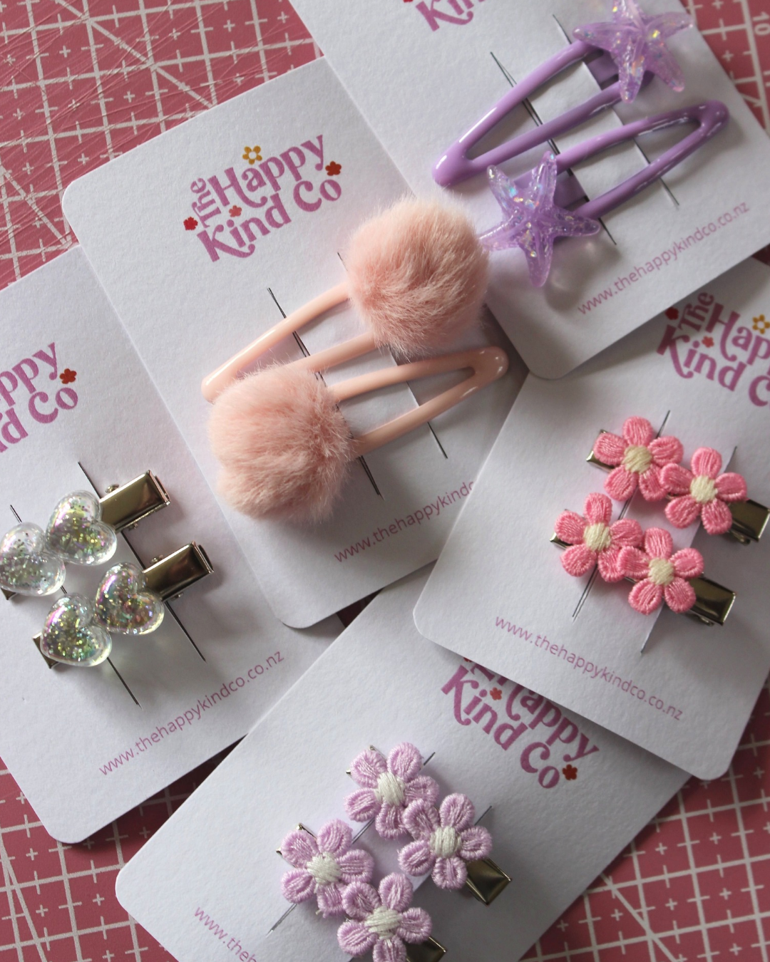 Lilac Dainty Daisy Clips