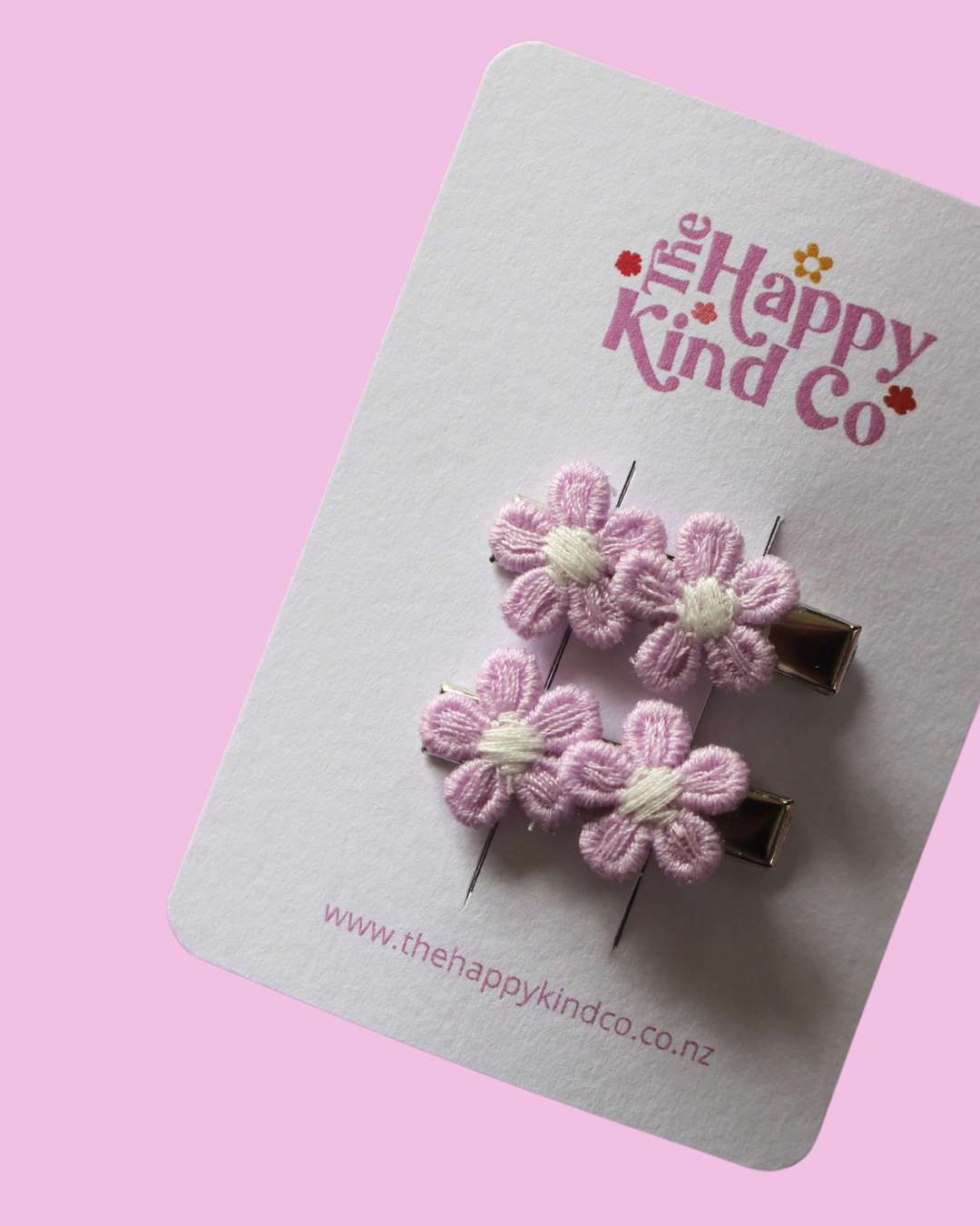 Lilac Dainty Daisy Clips